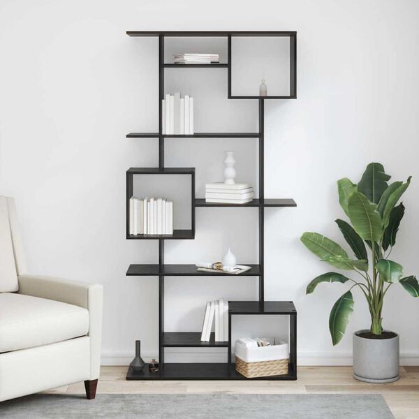 vidaXL Librer&iacute;a Roble Negro 92 x 29 x 188 cm Madera de ingenier&iacute;a