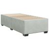vidaXL Cama box spring con colchón terciopelo gris claro 90x190 cm