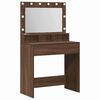 vidaXL Mesa Tocador Roble Marr&oacute;n 75,5 x 41 x 135 cm