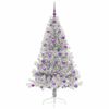 vidaXL &Aacute;rbol de Navidad Artificial Preiluminado Plateado 180 cm PET