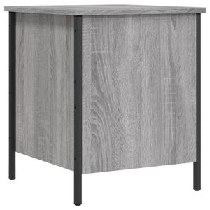 vidaXL Banco con almacenaje madera ingeniería gris Sonoma 40x42,5x50cm