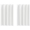 vidaXL Cortinas Opacas con Anillas 2 uds. Blanco Puro 175 x 140 cm