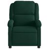 vidaXL Sill&oacute;n reclinable de terciopelo verde oscuro