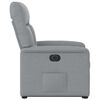 vidaXL Sill&oacute;n el&eacute;ctrico reclinable elevable de tela gris claro