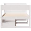 vidaXL Estructura de cama sin colch&oacute;n madera de pino blanca 90x200 cm