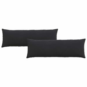 vidaXL Cojines de sof&aacute; 2 pcs Negro 120 x 40 cm Tela de pana