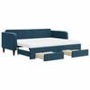 vidaXL Sof&aacute; cama nido con cajones terciopelo azul 90x200 cm