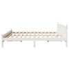 vidaXL Cama sin colch&oacute;n madera maciza de pino blanca 180x200 cm