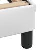 vidaXL Estructura de cama sin colch&oacute;n Zadar cuero sint&eacute;tico blanco 180x200cm