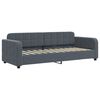 vidaXL Sofá cama con colchón terciopelo gris oscuro 80x200 cm