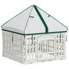 vidaXL Ejercicio de perro de 4 paneles con techo 60 x 60 x 82 cm