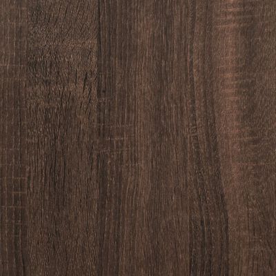 vidaXL Carrito de cocina madera ingeniería marrón roble 50x35x75,5 cm