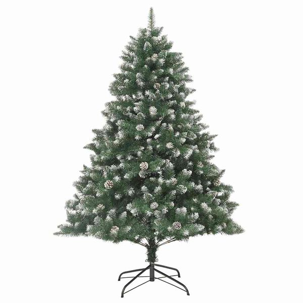 vidaXL &Aacute;rbol de Navidad artificial Verde 240 cm PVC, Pl&aacute;stico y Acero