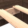 vidaXL Estructura de cama sin colch&oacute;n madera marr&oacute;n roble 90x190 cm