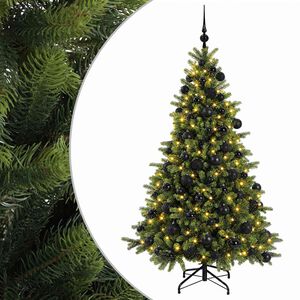 vidaXL &Aacute;rbol de Navidad artificial con bolas 180 cm 300 LED