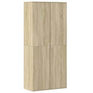 vidaXL Zapatero madera contrachapada color roble 80x39x178 cm