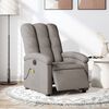 vidaXL Sill&oacute;n reclinable de masaje el&eacute;ctrico tela gris taupe