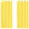 vidaXL Cortinas de gasa con ojales 2 uds amarillo