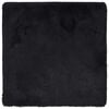 vidaXL Alfombra peluda de pelo largo NAVARRA negra 160x160cm poli&eacute;ster