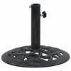 vidaXL Base de sombrilla de hierro fundido negro y bronce 9 kg 40 cm