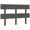 vidaXL Cabecero de cama madera maciza de pino gris 138x3x81 cm