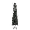 vidaXL &Aacute;rbol Navidad artificial estrecho con soporte PVC verde 240 cm