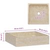 vidaXL Lavabo crema mármol 40x40x10 cm