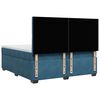 vidaXL Cama box spring con colch&oacute;n terciopelo azul 180x200 cm