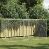 vidaXL Jaula para perro Plateado 400 x 200 x 256 cm Acero Galvanizado
