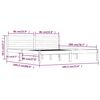 vidaXL Estructura de cama doble sin colch&oacute;n blanco 180x200 cm