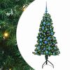 vidaXL &Aacute;rbol de Navidad Artificial de Esquina Verde 150 cm PVC y Metal
