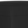 vidaXL Juego de sofás con cojines 4 piezas tela microfibra negro