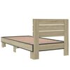 vidaXL Estructura cama madera ingenier&iacute;a metal roble Sonoma 75x190 cm