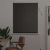vidaXL Persiana para Ventana con cortinas Manual Negro Aluminio