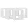 vidaXL Estantes cubo de pared 6 unidades blanco 26x15x26 cm
