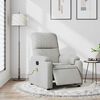 vidaXL Sillón reclinable masaje eléctrico tela microfibra gris claro