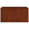 vidaXL Maceta de acero corten 80x40x40 cm