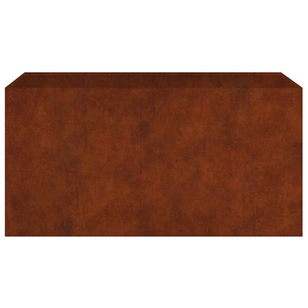vidaXL Maceta de acero corten 80x40x40 cm