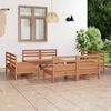 vidaXL Juego de muebles jard&iacute;n 8 pzas madera maciza pino marr&oacute;n miel