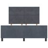 vidaXL Cama tipo Box Spring Gris oscuro 140 x 200 cm Terciopelo