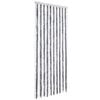 vidaXL Cortina mosquitera gris y blanco chenilla 90x220 cm