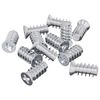 vidaXL Tornillo 12 uds. Plateado M6 x 12 mm Hierro