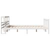vidaXL Estructura de cama sin colch&oacute;n madera de pino blanca 140x190 cm
