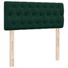 vidaXL Cama box spring con colch&oacute;n terciopelo verde oscuro 120x190 cm