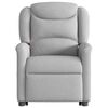 vidaXL Sill&oacute;n reclinable elevable de tela gris nube