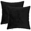 vidaXL Funda de almohada 2 pcs HEERLEN Negro 30 x 30 cm Franela