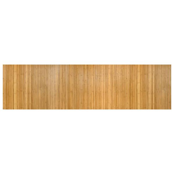 vidaXL Alfombra rectangular bamb&uacute; color natural 80x300 cm