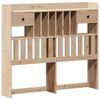 vidaXL Estructura de cama sin colch&oacute;n madera maciza de pino 135x190 cm