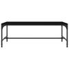 vidaXL Mesa de centro de madera contrachapada negro 100x50x35 cm