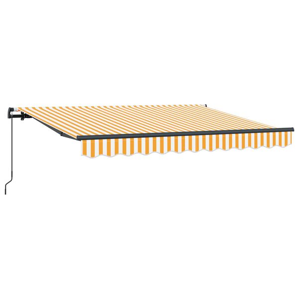 vidaXL Toldo Retr&aacute;ctil Manual Amarillo 250 x 200 cm tela